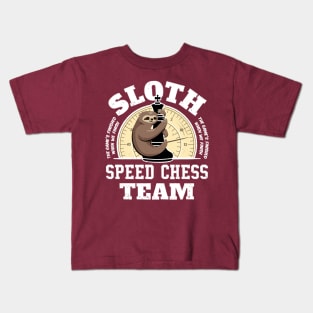 Sloth Team - Sloth Speed Chess Team Kids T-Shirt